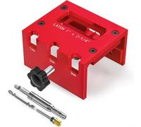 Outil de guidage de routage de plaque de gâche réglable (lot 1) | Convient aux portes de 2,5 à 1 cm, 2,5 à 1,9 cm, mortaise précise, guide de routeur, alignement facile