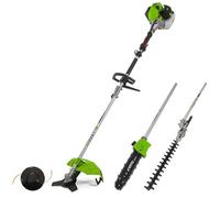 Outil de jardin 4 en1 Débroussailleuse Coupe bordure Taille haies Elageuse Moteur 2T 52Cm3 - VITO