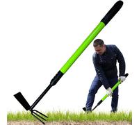 Outil de jardin cultivateur de , et cultivateur de jardin | manuelle télescopique haute résistance avec barre de tirage | Fourche et Râteau de jardin Outil de jardin