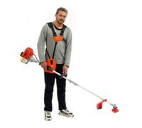 Outil de jardin multifonction à long manche - Essence 4 en 1 : débroussailleuse, élagueuse, taille-haie avec rallonge, puissant 2 CV, 1,4 kW