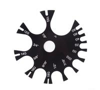 Outil de jauge de fil, testeur d'épaisseur en acrylique noir pour étrier à cadran, plaque de référence, guide de diamètre de roue de 1 à 25 mm, jauge industrielle en tôle et fil