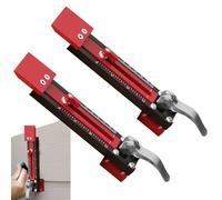 Outil De Jauge De Revêtement - Kit D'installation En Alliàge D'aluminium, Règle De Recouvrement Réglable, Dispositif De Mesure Multi-angle, Conception De Maintien Sécurisée | Matériel De Montage Pra