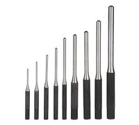 Outil de Jeu de Perforation 9 pcs en Acier Jeu de Perforation Extra-Long Outils de Menuiserie pour le Travail du Bois Jeu de Perforation et Jeu de Burin avec Sac de Transport