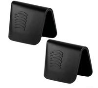 Outil de joint multi-angles pour carrelage, applicateur de calfeutrage en caoutchouc haute résilience pour une étanchéité et un lissage précis, 2 pièces (2 pièces) (noir)
