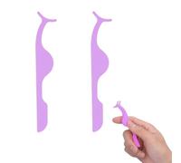 Outil de l'applicateur de faux cils, 2pcs Extension de cils Twezers Remover Clip Twezers Nipper Tools en acier inoxydable outil