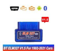 Outil De Lecteur De Code De Eau Obd Automatique Pour Android,Outil De Diagnostic De Voiture,Super Mini Elm 327,Bluetooth Elm327,Dernière Version V2.1 - Type V1.5 For 1992-2021