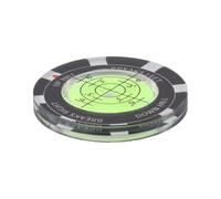 Outil de lecture de pente vert avec niveau à bulle et clip de chapeau, marqueur de balle de précision pour lire les putts sur les verts, alliage compact pour aider les golfeurs (vert)