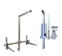 Outil de levage AC for installation d'unité externe de climatiseur, support + ensemble de treuil manuel, grue de levage pliante à balançoire latérale CAIHUA (Color : Folding ordinary only bracket)
