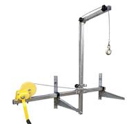 Outil de levage de climatisation 10/25m, support de grue pliable, assemblage de treuil manuel, Machine de conditionnement(Ordinary style 10M)