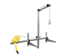 Outil de levage de climatisation, support de grue pliable, assemblage de treuil manuel, Machine de conditionnement, 10/25m(Ordinary style 10M)