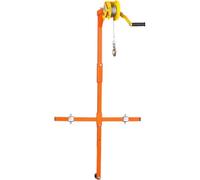 Outil de levage de climatiseur, treuil manuel pour installation AC, hauteur de 15,2 m, capacité de 300 kg, design durable pour un démontage et un levage faciles