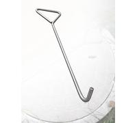 Outil de levage de grille de vidange avec crochets pour couvercles d'égout et gestion des déchets