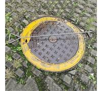 Outil de Levage de Regard en Acier Inoxydable - Ouvre-Grille de vidange Durable, Tire-Porte de Trappe d'égout à enroulement pour Un Levage et Un accès faciles
