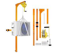 Outil de levage d'installation de climatiseur avec capacité de charge, outil de grue de support, poulie, cordes et treuil autobloquant pour une installation facile en extérieur