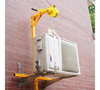 Outil de levage d'installation de climatiseur extérieur avec cordes de poulie et treuil manuel pour une manipulation facile et sûre de la charge, solution de levage d'équipement