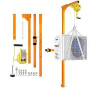 Outil de levage portable pour climatiseur avec treuil manuel et poulie pour une installation facile en extérieur - Solution de refroidissement efficace pour un confort estival