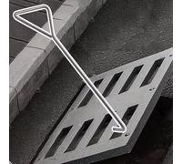Outil de levage portable pour regards d'égout - Extracteur robuste pour regards d'égout, plaques rigides et canalisations - Poignée triangulaire, 100 cm (39 3/8 po) - Indispensable pour un r