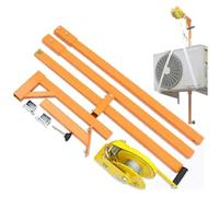 Outil de Levage pour climatiseur - Hauteur de 15 m, capacité de 300 kg, treuil Manuel avec Suspension spéciale, grues de Levage Robustes, Conception Orange Durable, 001,