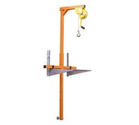 Outil de Levage pour climatiseur - Support élévateur extérieur avec treuil de 15 m, treuil Robuste pour Une Installation et Un Levage faciles du climatiseur, Solution de Support Durable et f