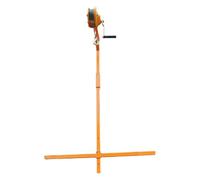 Outil de levage pour installation de climatisation, treuil manuel avec support de levage pour démontage d'unités extérieures, autobloquant triphasé, capacité de 25 m