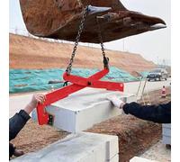 Outil de levage réglable pour dalles de pavé - Poignée doublée de caoutchouc pour une manipulation sûre, idéal pour le levage de granit et de béton robuste