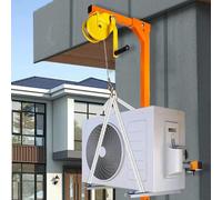 Outil de Levage Robuste pour climatiseurs avec Support de treuil autobloquant pour Une Installation sécurisée des unités extérieures - Équipement Essentiel pour l'install