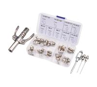 Outil de liaison à graisse - Raccord de graisse à dégagement rapide, mamelon de lubrification haute pression | Coupleur d'injecteur de graisse avec 3 aiguilles, kit d'accessoires de graisse à