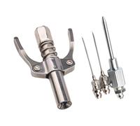 Outil de liaison à graisse - Raccord de graisse à dégagement rapide, mamelon de lubrification haute pression | Coupleur d'injecteur de graisse avec 3 aiguilles, kit d'accessoires de graisse à