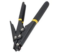 Outil de liaison de câble de tension réglable, outil de fixation et de coupe de cravate à fermeture éclair en nylon pour 0,09-0,37 pouce de largeur (Noir)