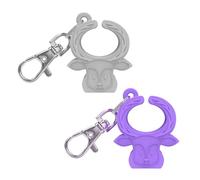 Outil de libération de boucle en silicone, aide à déboucler les sièges de voiture - aide à libérer facilement la boucle pour les parents et les soignants à déboucler (violet/gris)