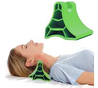 Outil de libération Occipital, appareil de relâchement des vertèbres cervicales - Appareil de relâchement subbocipital - Masseur de points d'acupression - pour maux de tête, migraine, cou, dos (vert)