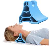 Outil de libération Occipital, appareil de relâchement des vertèbres cervicales - Appareil de relâchement subbocipital - Masseur de points d'acupression - pour maux de tête, migraine, cou, dos (Bleu)