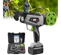 Outil De Ligature De Vigne, Outil Automatique De Ligature, Machine À Attacher Électrique Avec Moteur Sans Balais 60 W, Diamètre Max 25 Mm (1 Po), 3-8 Vitesses Réglables, 2 Batteries 2 Ah(62RollsStrap)