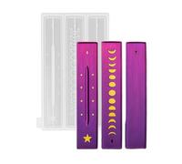 Outil de ligne d'encens en silicone étoilé - Passe au lave-vaisselle - Moule flexible pour desserts créatifs - Outils de ligne d'encens en silicone