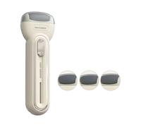 Outil de lissage des pieds électrique, meuleuse, White | Tête amovible, contrôle à deux vitesses, compagnon de pédicure compact