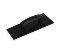 Outil de lissage ergonomique pour cloison sèche avec lame en plastique et brosse à truelle pour finition murale professionnelle et travail de mastic (noir) - S