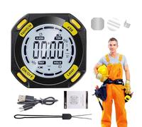 Outil de localisation d'angle numérique - Outil de localisation d'angle électronique magnétique - Inclinomètre cube avec rétroéclairage, rapporteur à onglet pour scie à table pour machines de