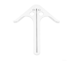 Outil de localisation de centre pour barres rondes, 91 x 74 mm en ABS pour le travail du bois, la gravure et la construction, prise en main antidérapante, menuiserie et bricoleurs (plus grand)