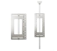 Outil de localisation de perforation pour le travail du bois avec guide de positionnement pour poignée d'armoire et tiroir en acier inoxydable (petit)