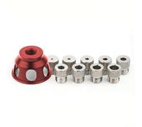 Outil de localisation de poinçon vertical pour le travail du bois avec manchon de perçage haut | Positionneur de trou à centrage automatique pour une application précise du gabarit de cheville (B)