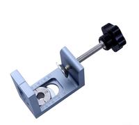 Outil de localisation de poinçonnage pour le travail du bois avec chevilles, gabarit de guidage pour trous de rebond en alliage d'aluminium et composants en acier inoxydable (1 ensemble)
