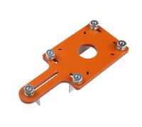 Outil de localisation de rainurage en aluminium avec base fendue pour coupe de bord, chanfreinage et rainurage - Convient aux toupies de 65 mm, épaisseur de planche de 0 à 5 cm (sans bouchon)