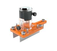 Outil de localisation de rainurage en bois / support de fixation de base fendue en alliage d'aluminium pour débroussailleuse / Guide réglable de 65 mm ID pour chanfreiner le rainurage 0-5 cm