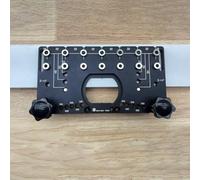 Outil de localisation de trou de charnière de 35 mm, gabarit de positionnement de charnière pour portes d'armoire et poignées de tiroir, guide de perçage en alliage d'aluminium pour le travail du bois