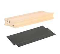 Outil de luthier de nivellement de frettes de guitare avec 2 pièces de papier abrasif, bloc de ponçage
