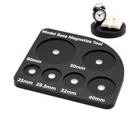 Outil de magnétiseur de base miniature - Gabarit de modèle de table | | Convient aux bases rondes de 25 mm, 28,5 mm, 32 mm, 40 mm, 50 mm et 60 mm, guide de centrage précis, imprimé 3D