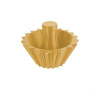 Outil de maintien du papier filtre pour café offrant un ajustement sûr et un débit d'eau uniforme avec design nervuré renforcé pour éviter l'effondrement du filtre (jaune)