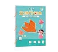 Outil de manipulation mathématique pour enfants - Design structurel stéréoscopique - Ensemble pliable - Raisonnement régional - Développement des compétences - Ensemble d'apprentissage de la géométrie