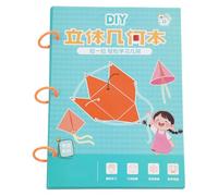 Outil de manipulation mathématique pour enfants - Design structurel stéréoscopique - Ensemble pliable - Raisonnement régional - Développement des compétences - Livre de géométrie stéréoscopique