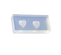 Outil de manucure en gel UV - Moule en résine époxy pour nail art - Modèles ours en forme de cœur - Moules en silicone pour fabrication de bijoux